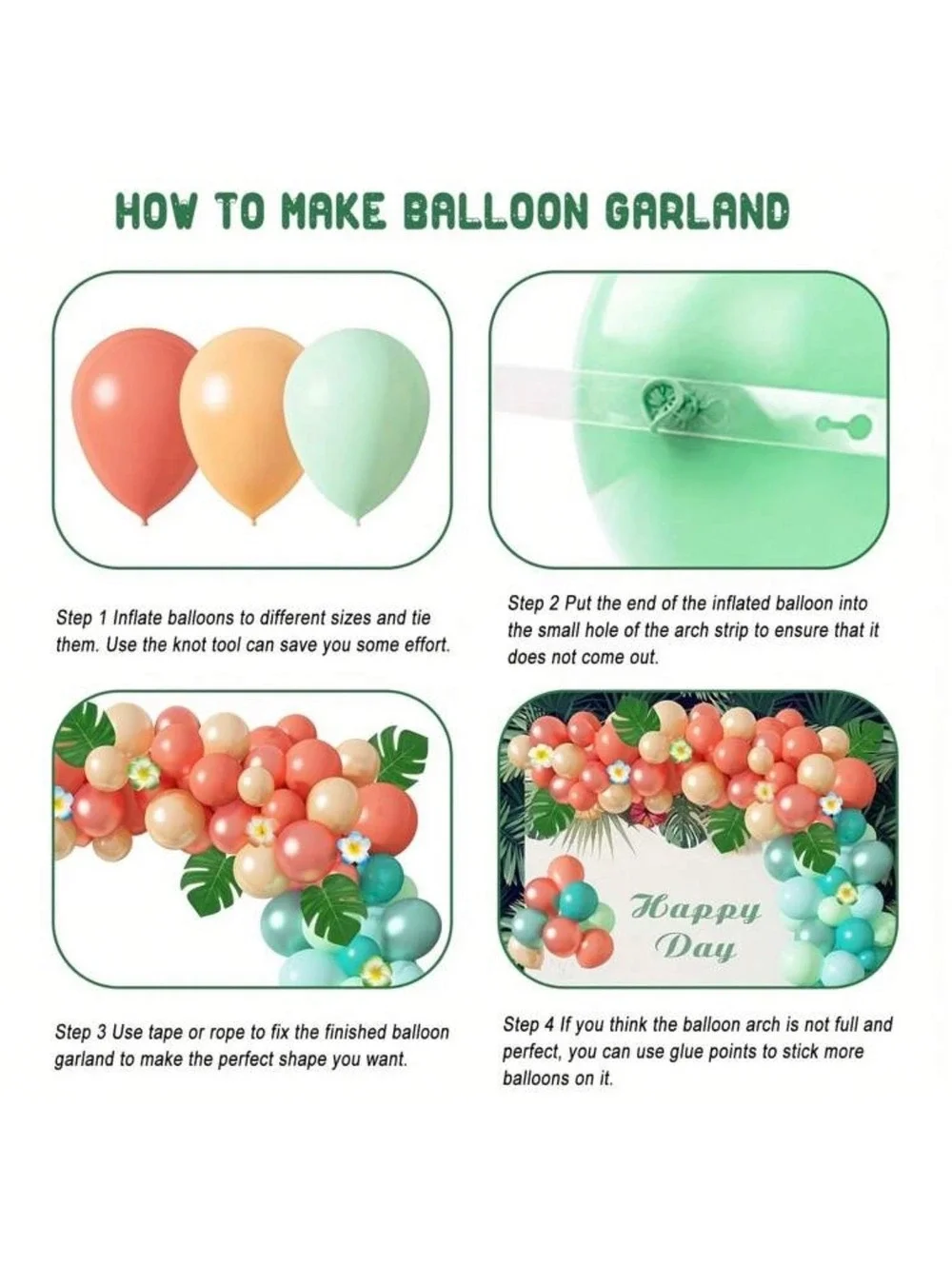 NEW Tropical Balloon Garland Kit – 103 Pieces